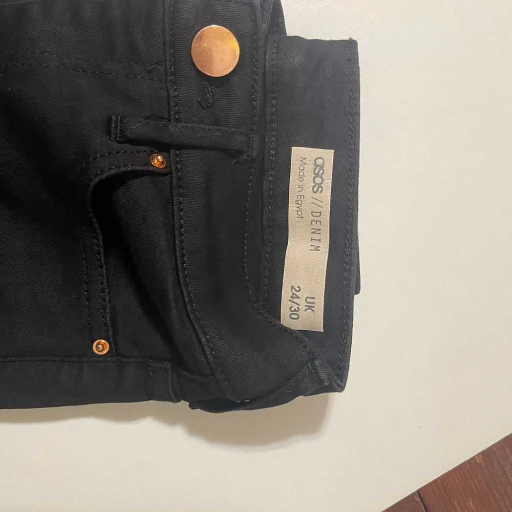 NWT asos black skinny‎ jeans UK 24/30